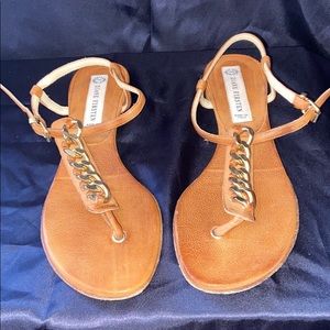 Diane Firsten gold chain sandals